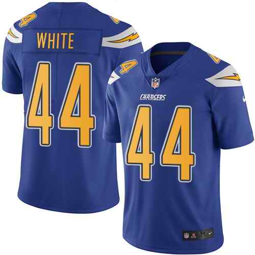 Nike Men & Women & Youth Chargers 44 Kyzir White Royal Color Rush Limited Jersey,We sell and wholesale Nike Men & Women & Youth Chargers 44 Kyzir White Royal Color Rush Limited Jersey on line form chian!